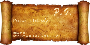 Pelcz Ildikó névjegykártya